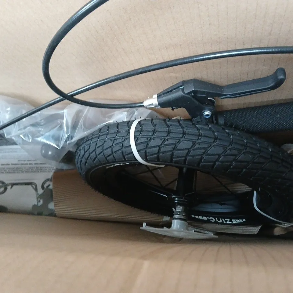 BOXED ZINC 12 INCH BMX SCOOTER IN NEOCHROME - COLLECTION ONLY RRP £149.99