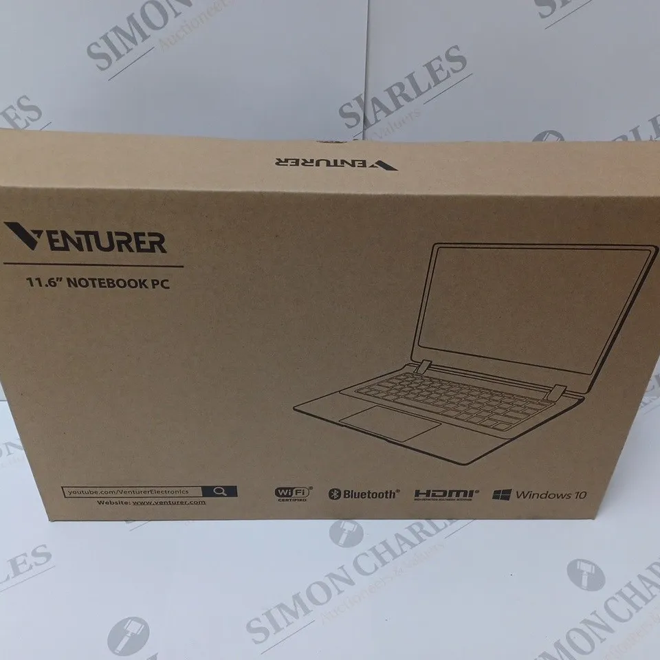 BRAND NEW BOXED VENTURER EUROPA 11 PLUS 11.6" NOTEBOOK PC - MATT BLACK	