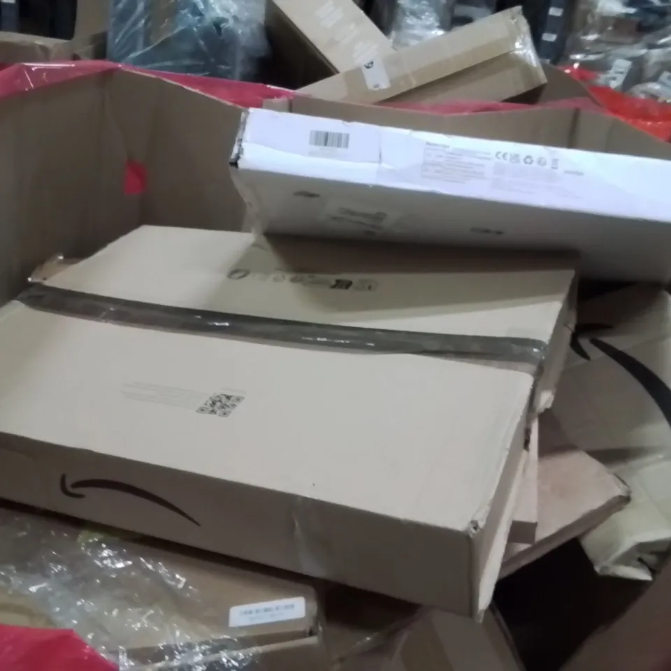 PALLET OF ASSORTED HOUSEHOLD GOODS AND PRODUCTS TO INCLUDE;FLOATING SHELVES,SCOOTER,ELECTRIC CAR CHARGER