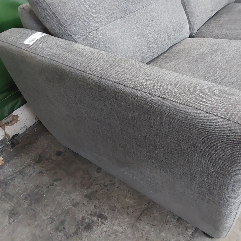 QUALITY BRITISH DESIGNER LOUNGE Co. TWO SEATER SOFA GREY FABRIC 