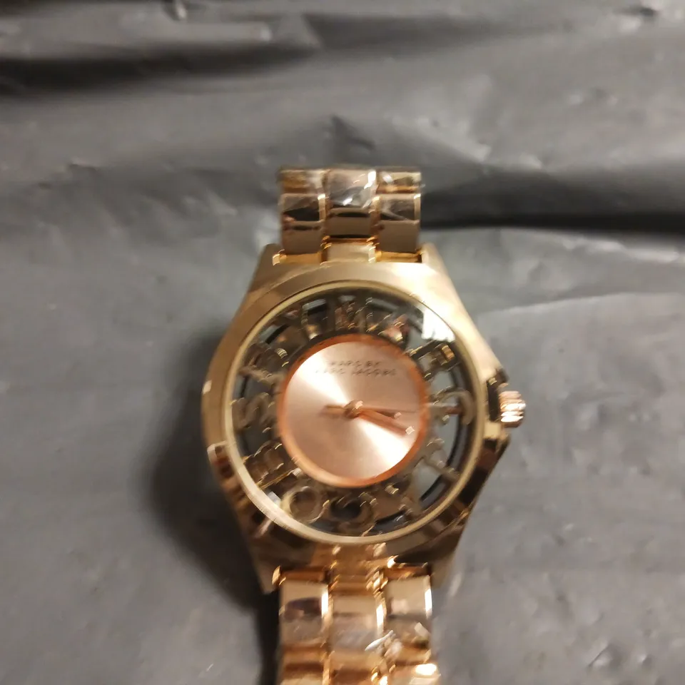 MARC JACOBS ROSE GOLD SKELETON WATCH