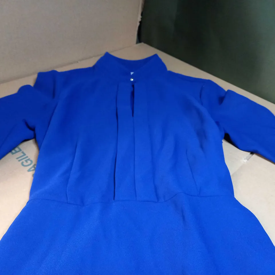 HOBBS ROYAL BLUE MIDI DRESS - SIZE 10