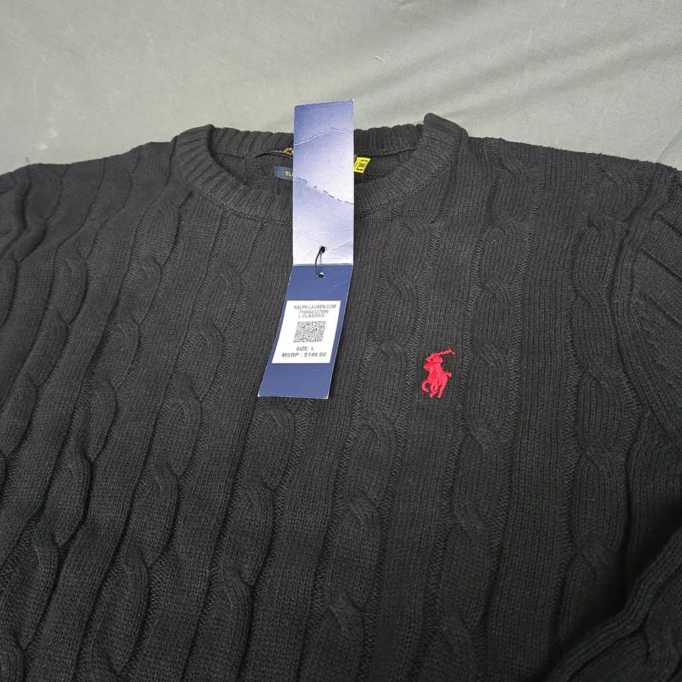 POLO RALPH LAUREN KNITTED JUMPER SIZE L