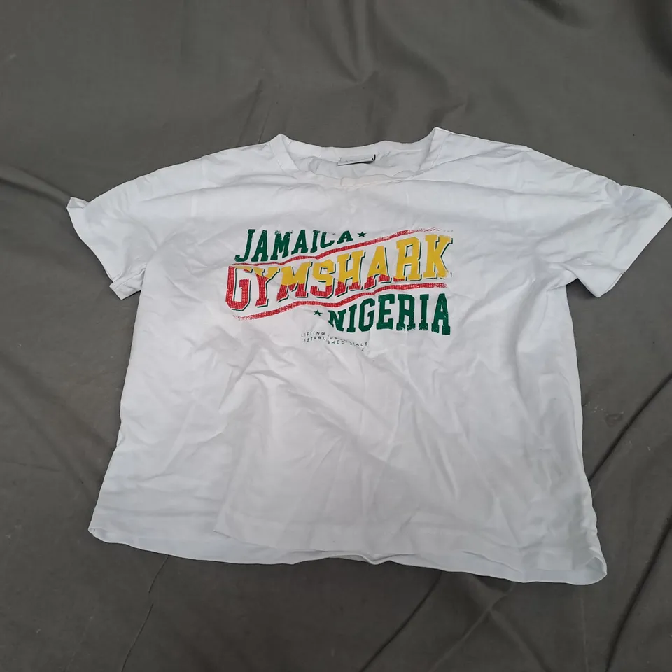 GYMSHARK JAMAICA CROPPED SMALL SHIRT 