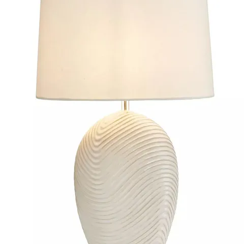 WAVE CERAMIC TABLE LAMP - COLLECTION ONLY