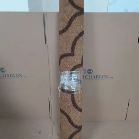 BROWN PATTERNED RUG