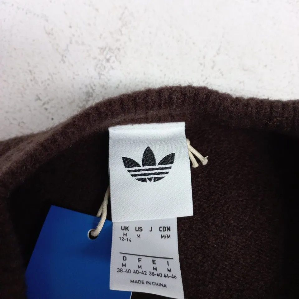 ADIDAS ORIGINALS KNITTED SWEATER – BROWN, UK 12-14