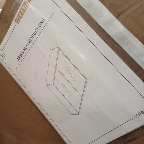 BOXED WOODY HOME BATHROOM CABINET (1 BOX)