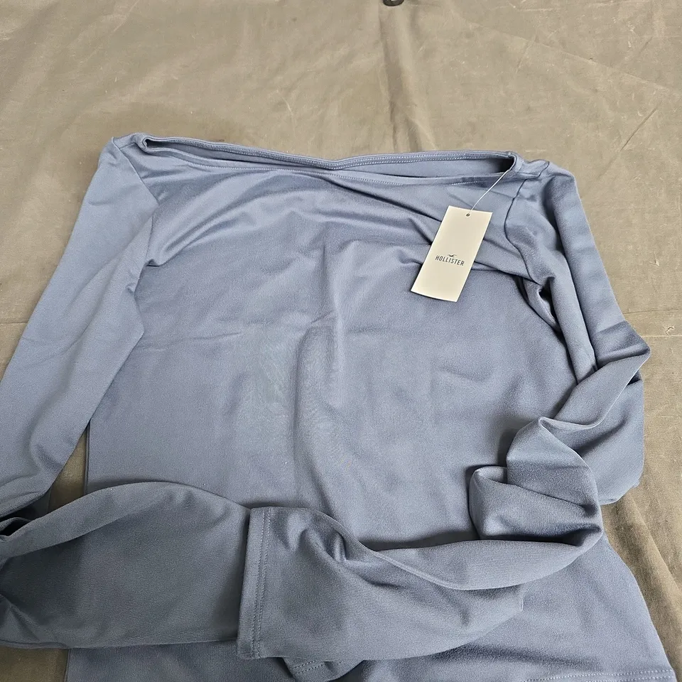 HOLLISTER WOMEN'S TOP – BLUE, SIZE S