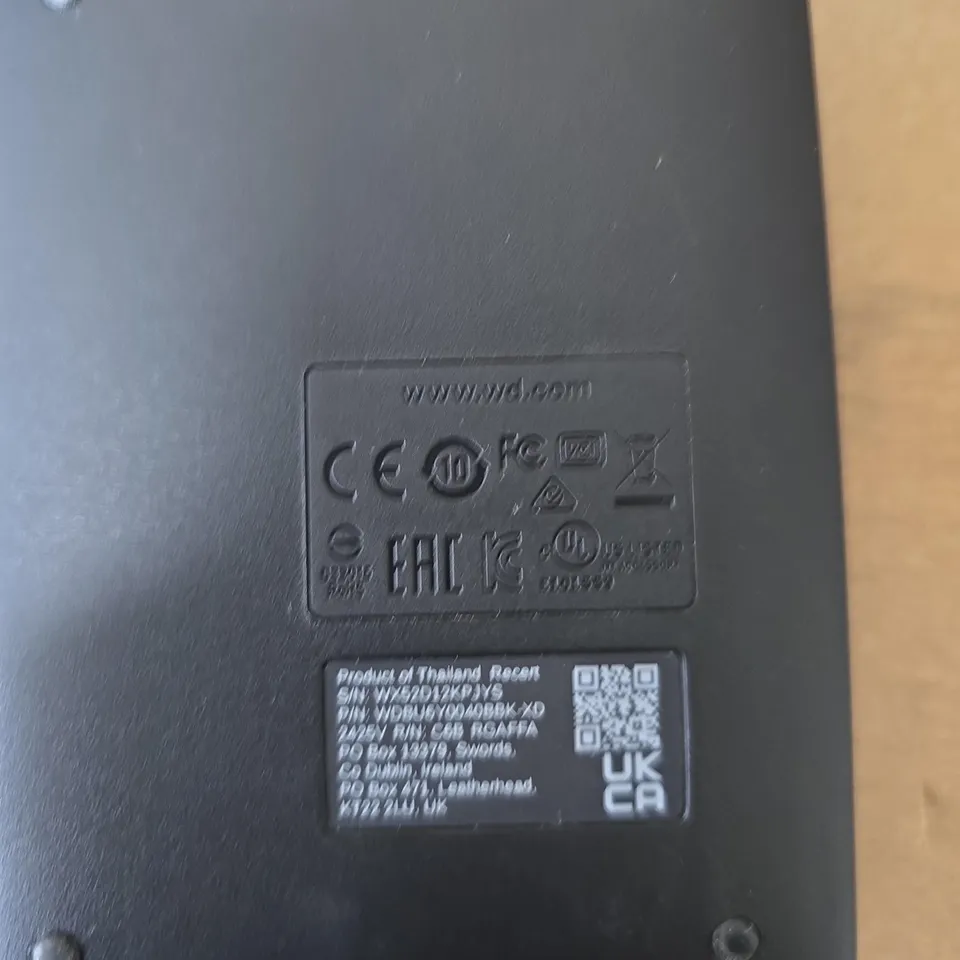 WD ELEMENTS PORTABLE EXTERNAL HARD DRIVE – BLACK