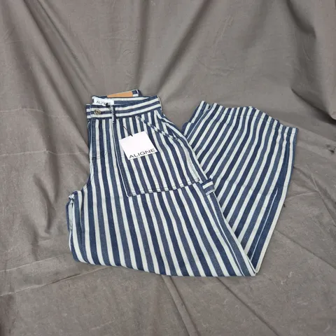 ALIGNE WOLF CARGO POCKET JEAN – BLUE STRIPE, SIZE W28