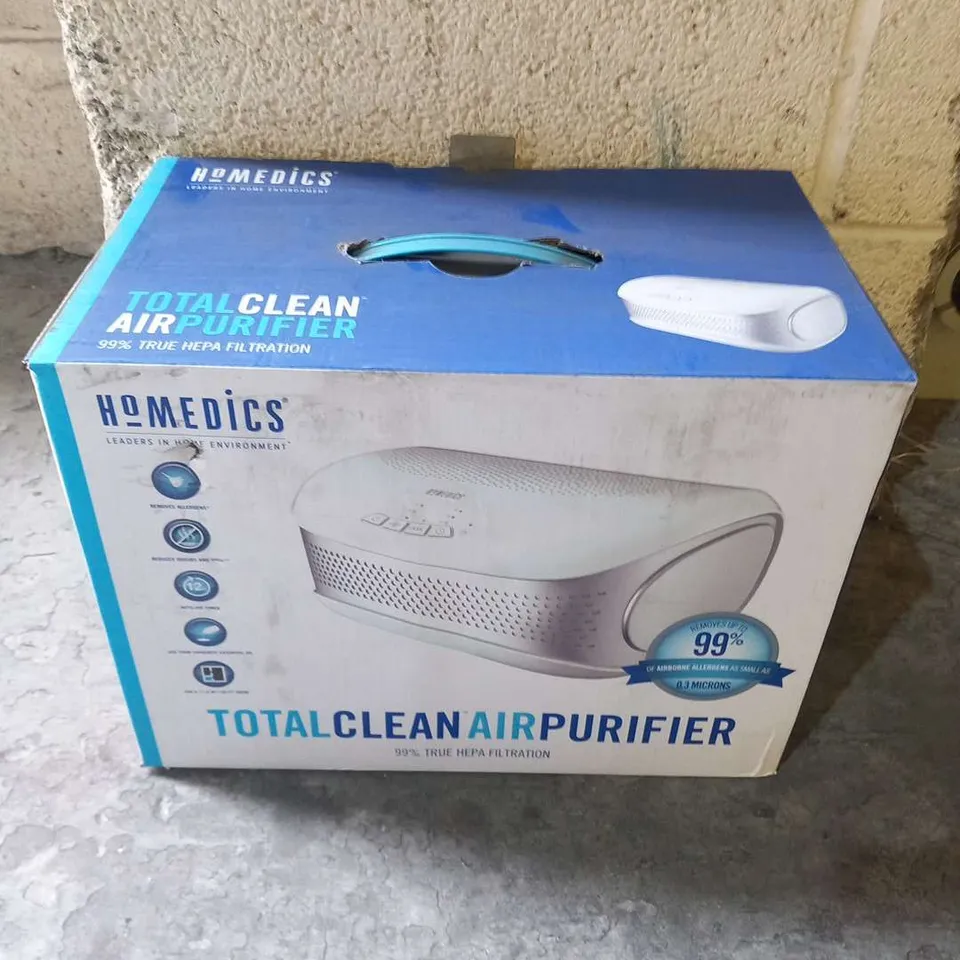 BOXED HOMEDICS TOTAL CLEAN 5 IN 1 DESKTOP AIR PURIFIER AP-DT10WT-GB