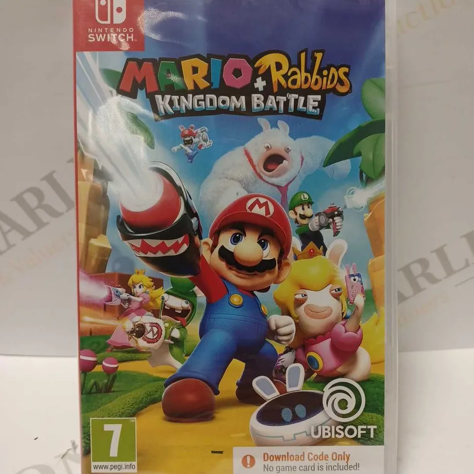 NINTENDO SWITCH MARIO + RABBIDS KINGDOM BATTLE (DOWNLOAD CODE ONLY, NO GAME CARD INCLUDED)