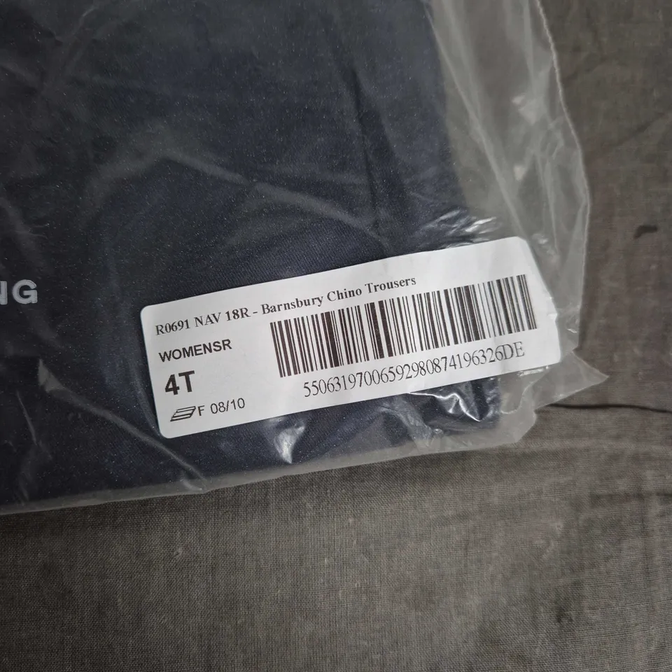 BAGGED BODEN BARNSBURY CHINO TROUSERS – NAVY – WOMEN'S 18R