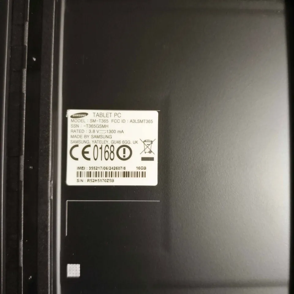 SAMSUNG GALAXY TABLET PC SM-T365 16GB – BLACK