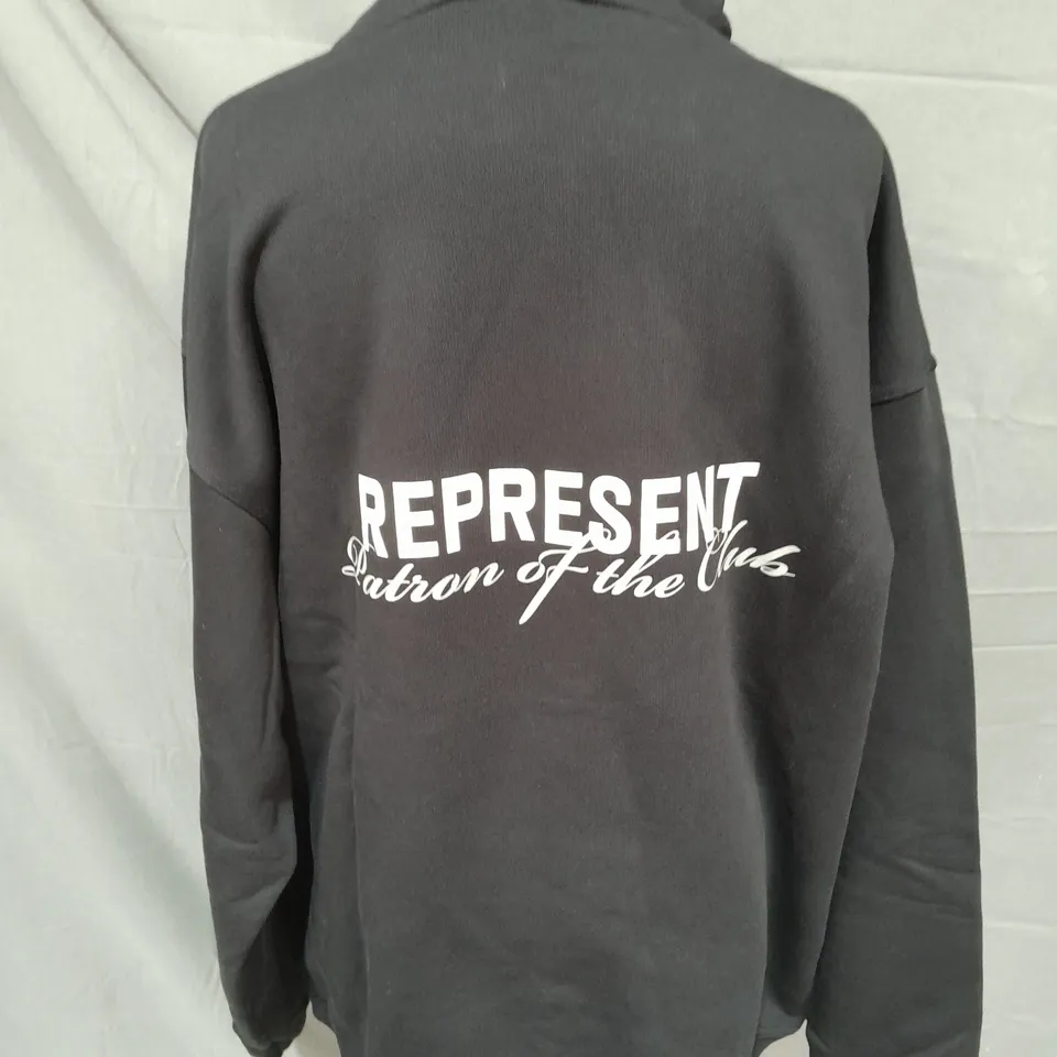 REPRESENT PATRON OF THE CLUB HOODIE SIZE L 