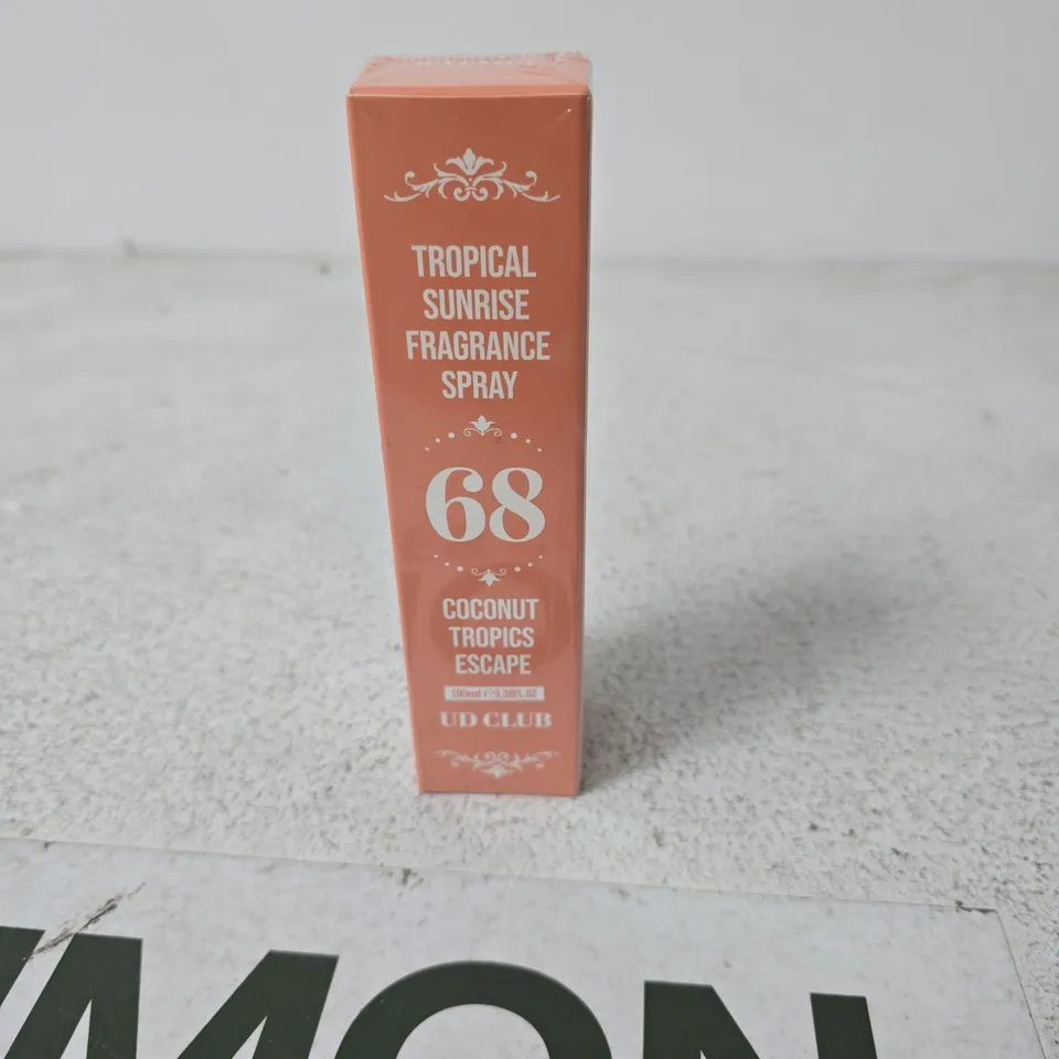 UD CLUB TROPICAL SUNRISE FRAGRANCE SPRAY – COCONUT TROPICS ESCAPE, 68