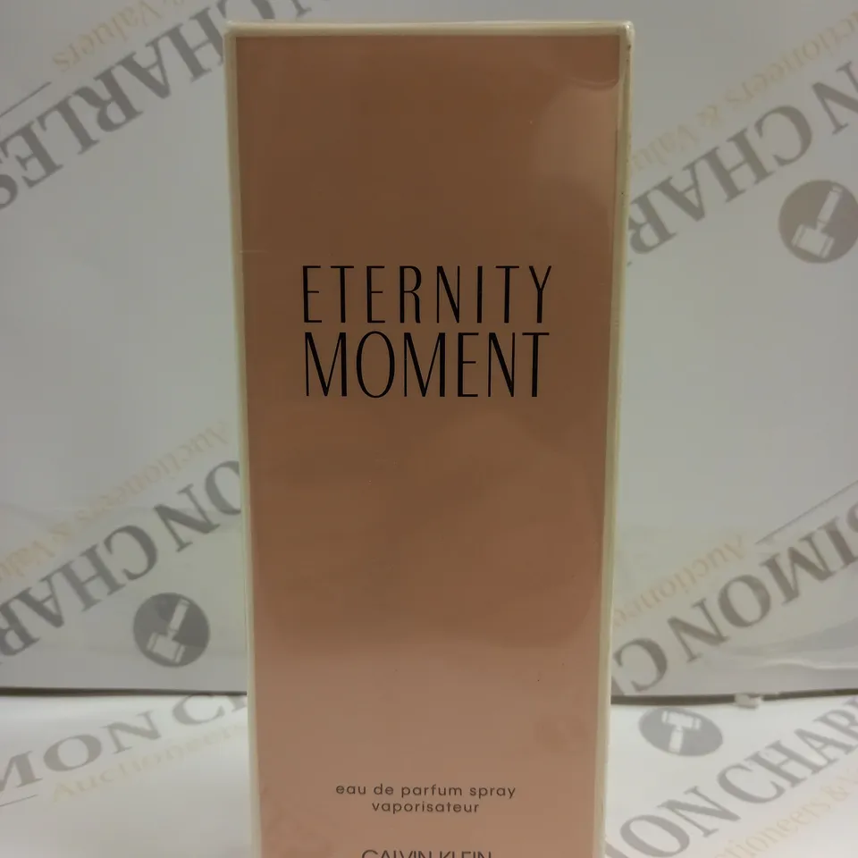 BOXED AND SEALED ETERNITY MOMENT EAU DE PARFUM CALVIN KLEIN 100ML