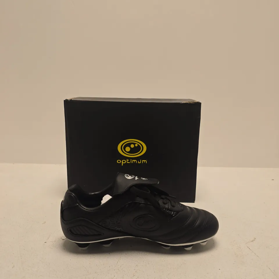 OPTIMUM FOOTBALL BOOTS – BLACK, MEN'S SIZE UK 5