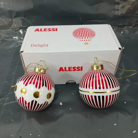 BOXED ALESSI DELIGHT BAUBLES 