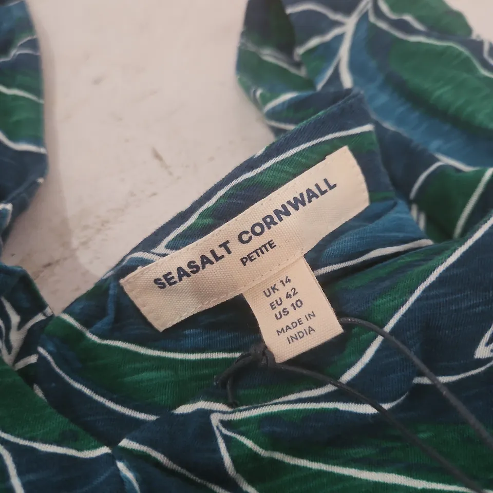 SEASALT CORNWALL LILY LEAF STORM DRESS – UK 14 PETITE (US 10, EU 42)