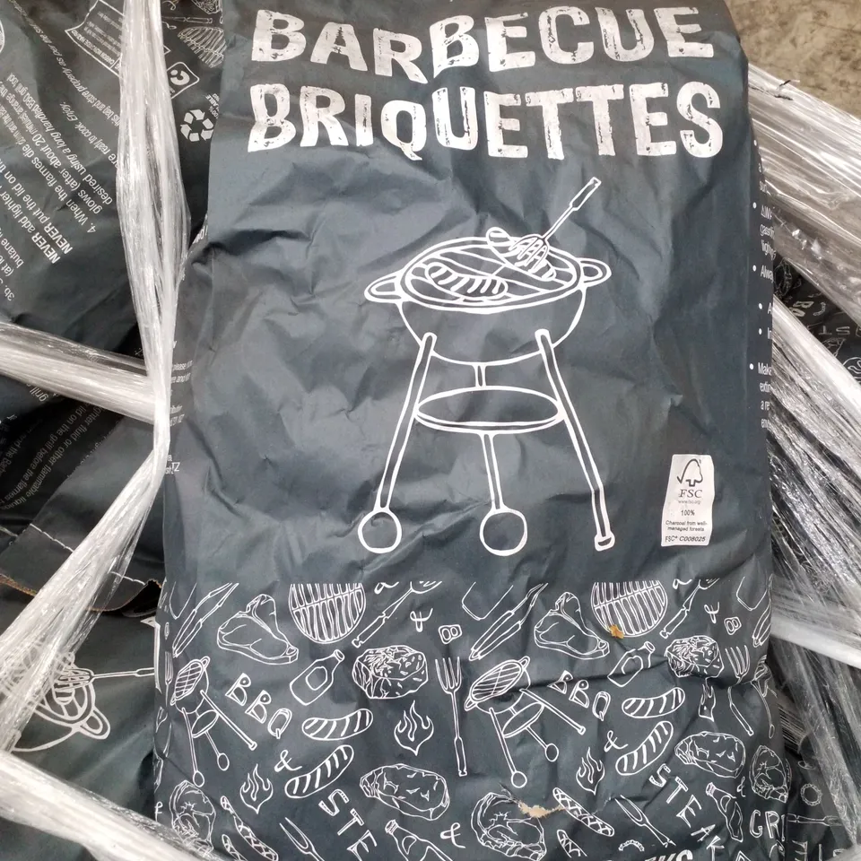 PALLET CONTAINING APPROXIMATELY 50 BAGS OF BARBECUE BRIQUETTES 