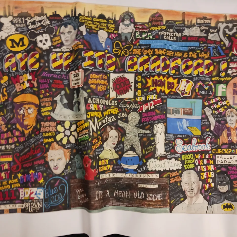 PAUL HALMSHAW SIGNED LIMITED EDITION 'AYE UP IT'S BRADFORD' ART PRINT (11/500)