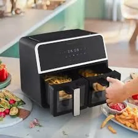 BOXED ATRAVESAR AKLS-AI-0343BL DOUBLE AIR FRYER