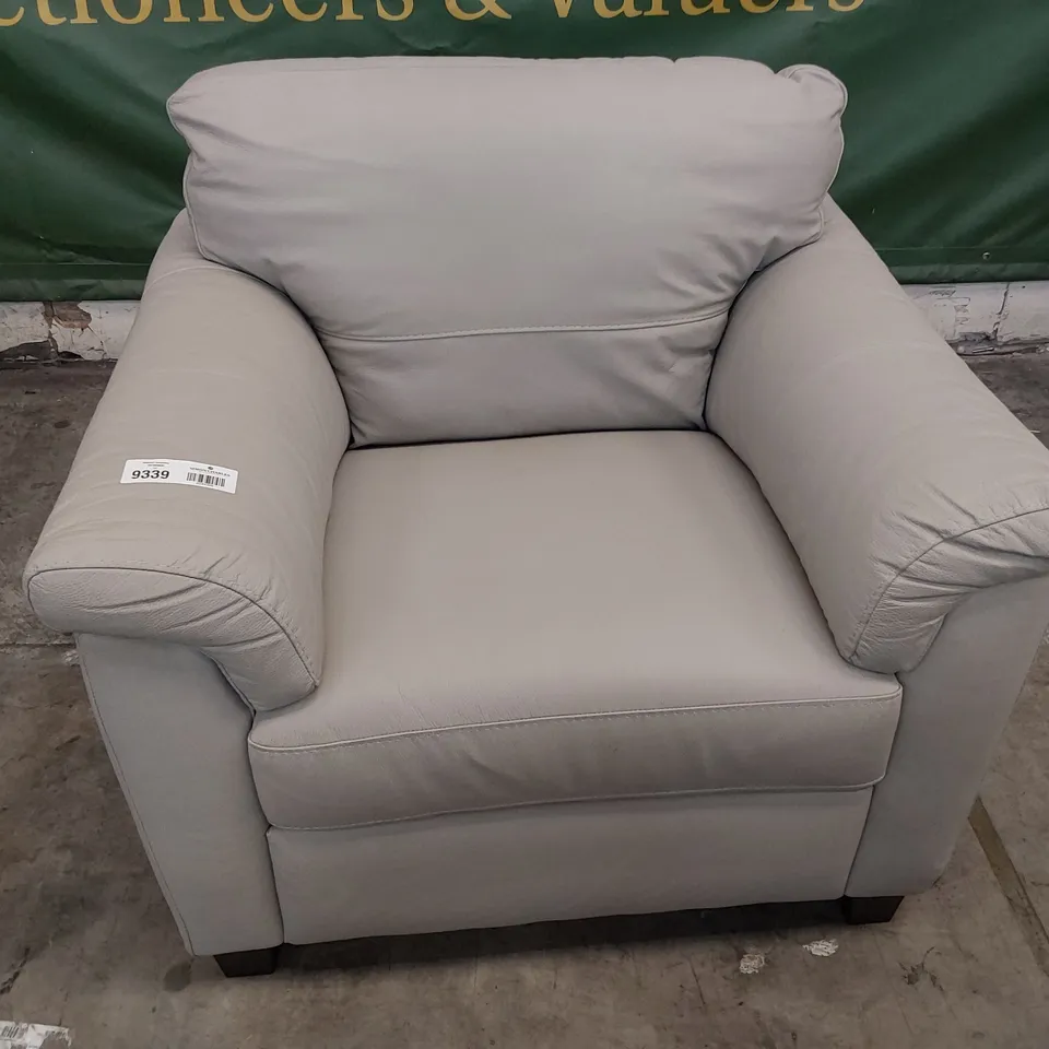 DESIGNER EASY CHAIR CLAY LEATHER 