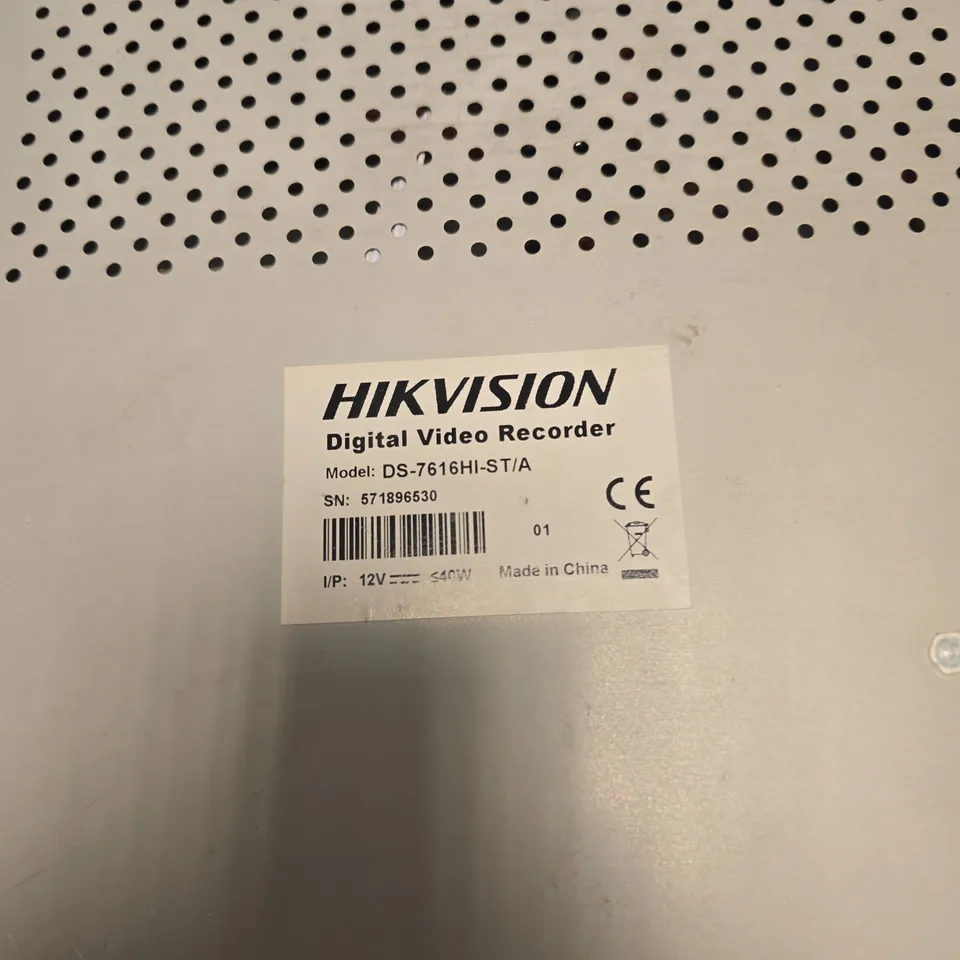 HIKVISION DS-7616HI-ST/A 16-CHANNEL DIGITAL VIDEO RECORDER