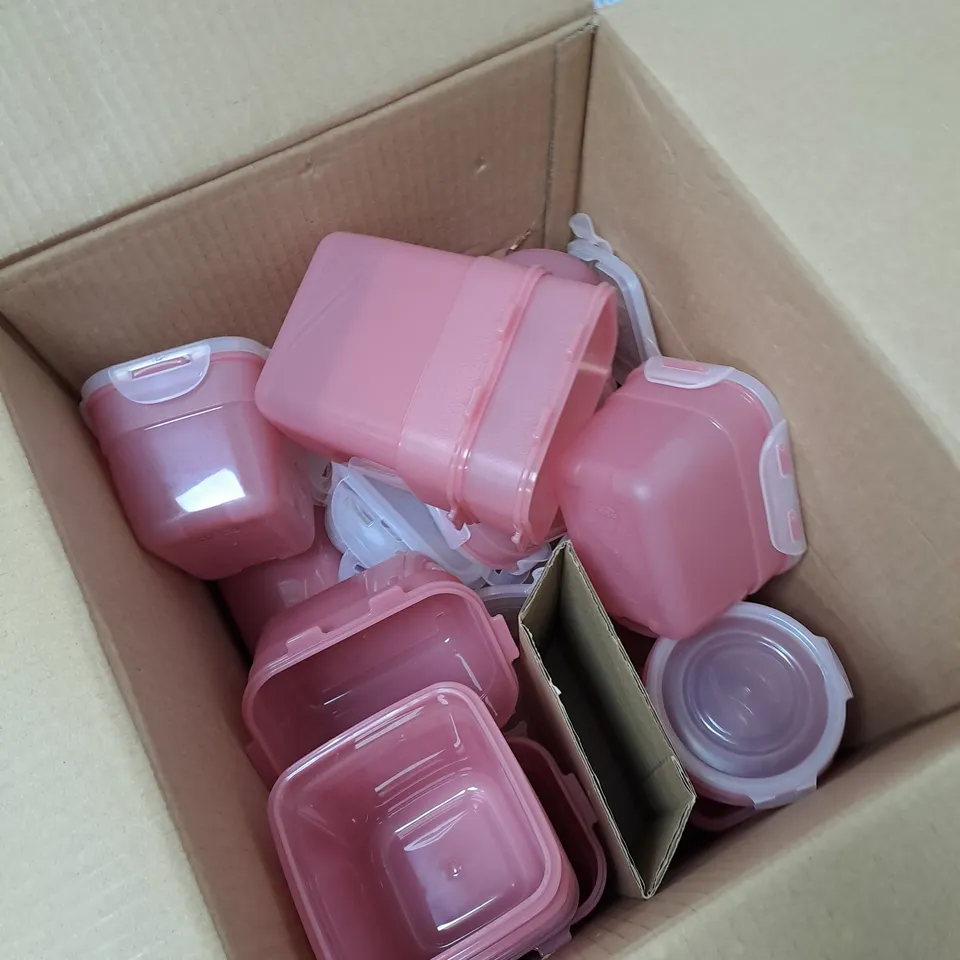 BOX OF APPROXIMATELY 20 STORAGE TUBS 
