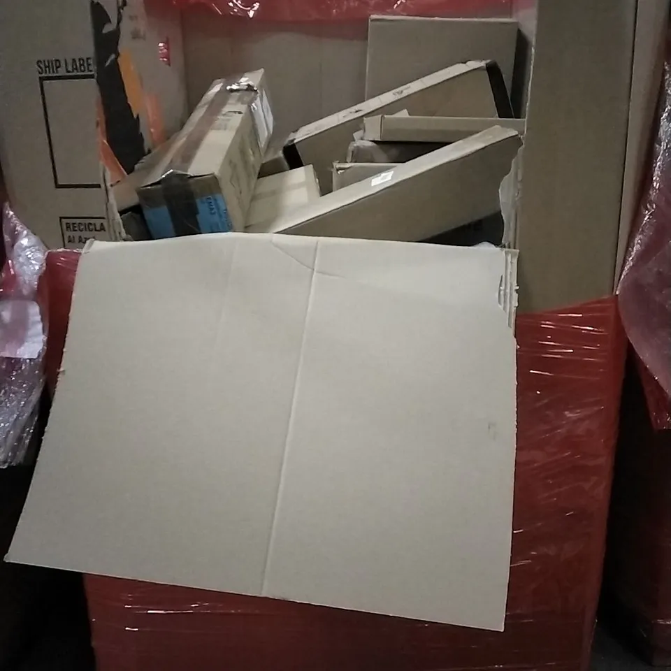 PALLET OF HOUSEHOLD ITEMS TO INCLUDE VIBRATION, AB MACHINE, CHRISTMAS TREE AND OTHER ASSORTED ITEMS...