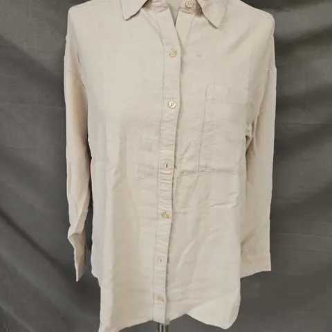 HOLLISTER LINEN-BLEND SHIRT SIZE S