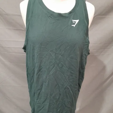 GYMSHARK GREEN TANK TOP - L