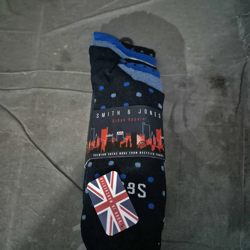 SMITH & JONES URBAN APPAREL MEN'S SOCKS – X7 - SIZE 6/11