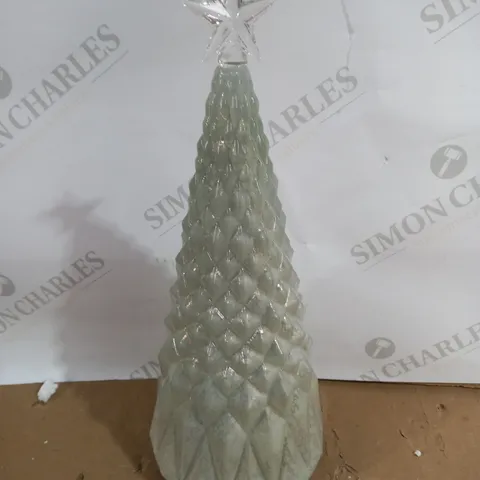 MR CHRISTMAS SPECIALTY MERCURY GLASS LIGHT UP COLOUR MORPH STANDING DECOR