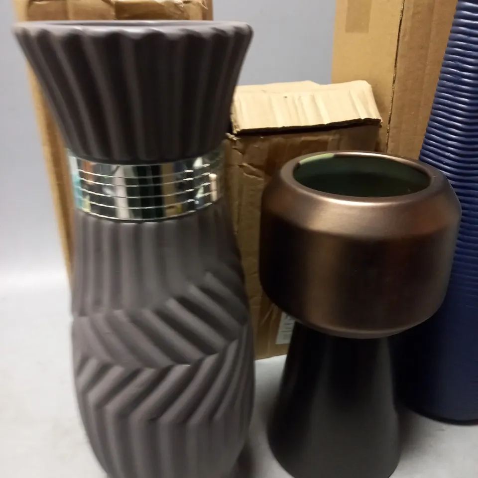 LOT OF 4 ASSORTED BRAND NEW VASES