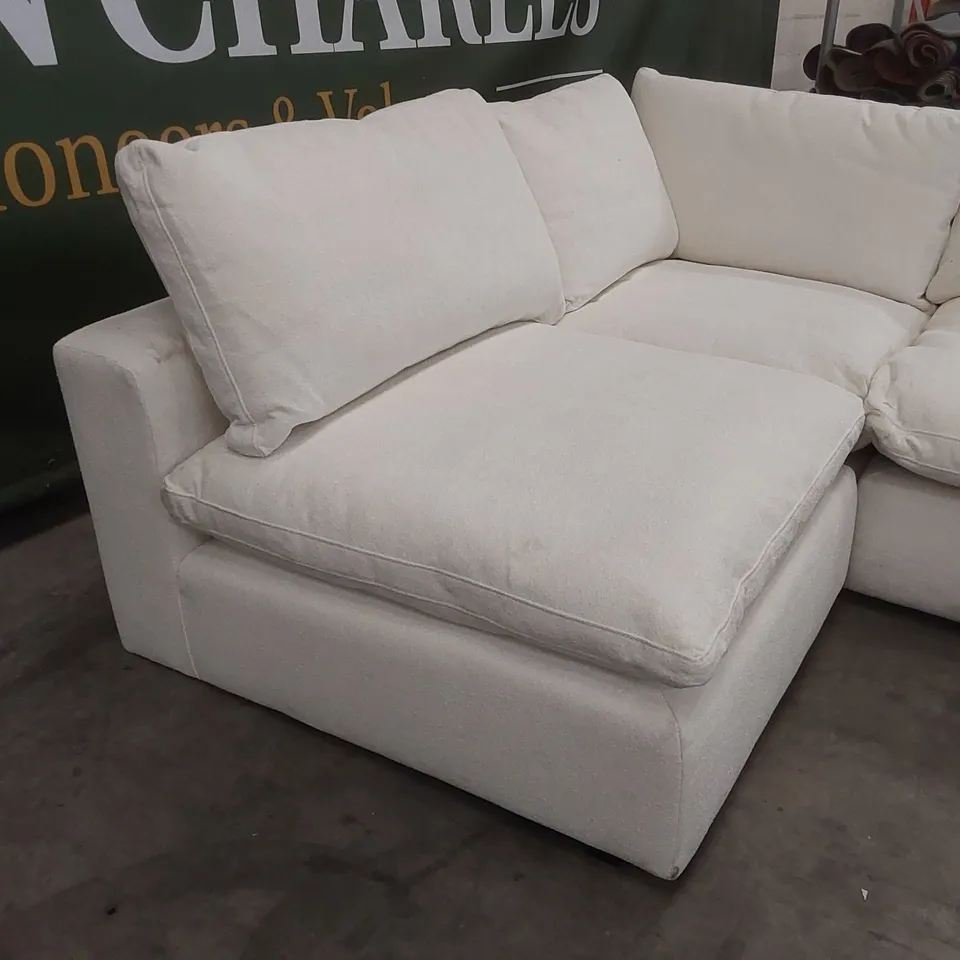 QUALITY DESIGNER MODSOFA FABRIC UPHOLSTERED CORNER SOFA