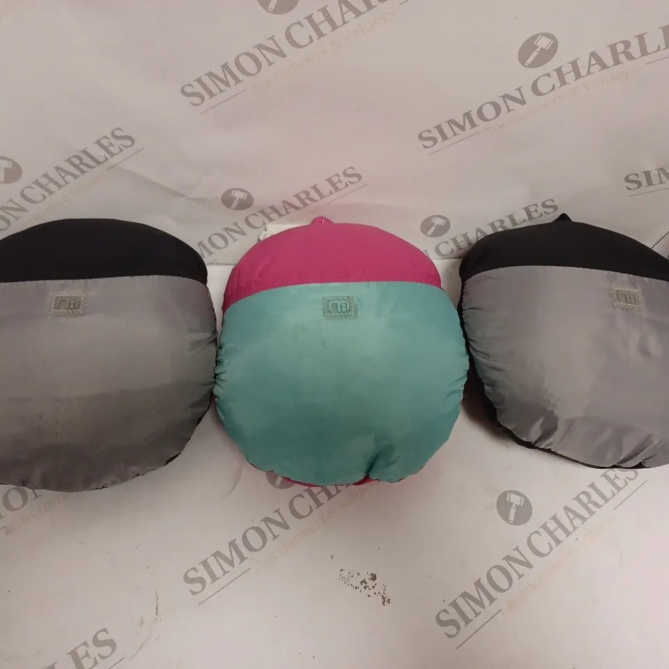 3 X MOTHERCARE COMPACT COSYTOES IN ASSORTED COLOURS 