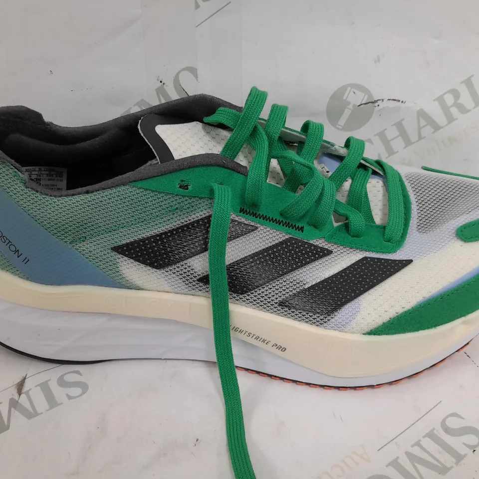 PAIR OF ADIDAS CONTINENTALS LIGHTSTRIKE PRO TRAINERS IN GREEN/NAVY/CREAM - UK 6