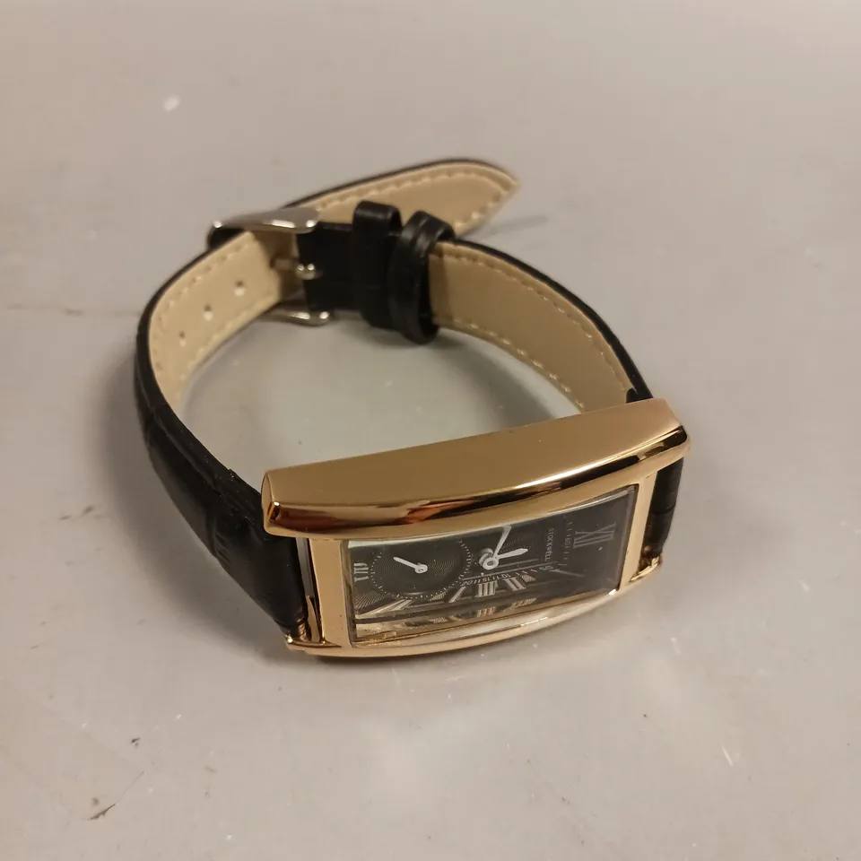 LADIES STOCKWELL WATCH – TEXTURED DIAL WITH SUB DIAL MINUTE HAND – LEATHER STRAP