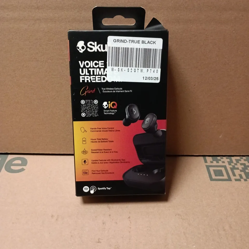 SKULLCANDY GRIND TRUE WIRELESS EARBUDS – BLACK