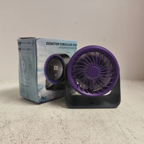 BOXED UNBRANDED DESKTOP CIRCULAR FAN