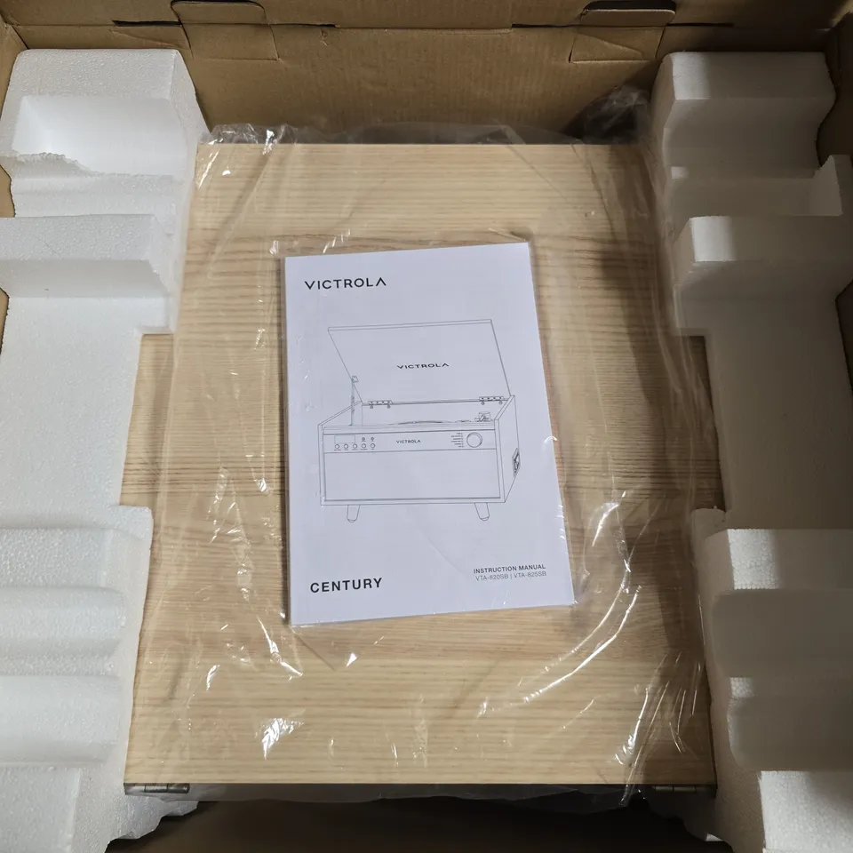 BOXED VICTROLA CENTURY VTA-820SB BELT DRIVE BLUETOOTH MUSIC CENTRE