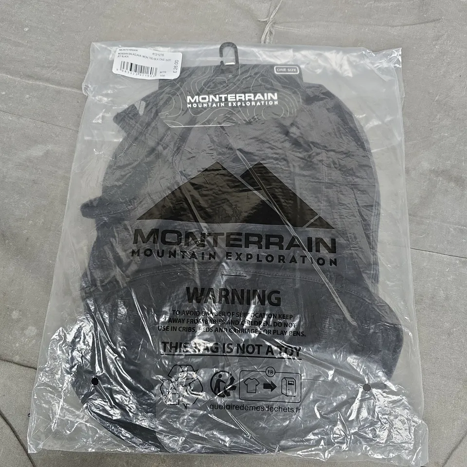 BAGGED MONTERRAIN MERIDIAN BARACLAVA IN BLACK