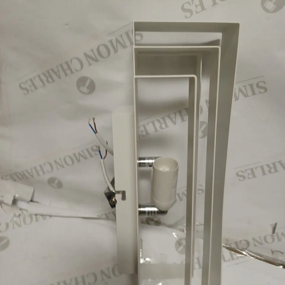JOHN LEWIS MEZZE METAL WALL LIGHT IN WHITE