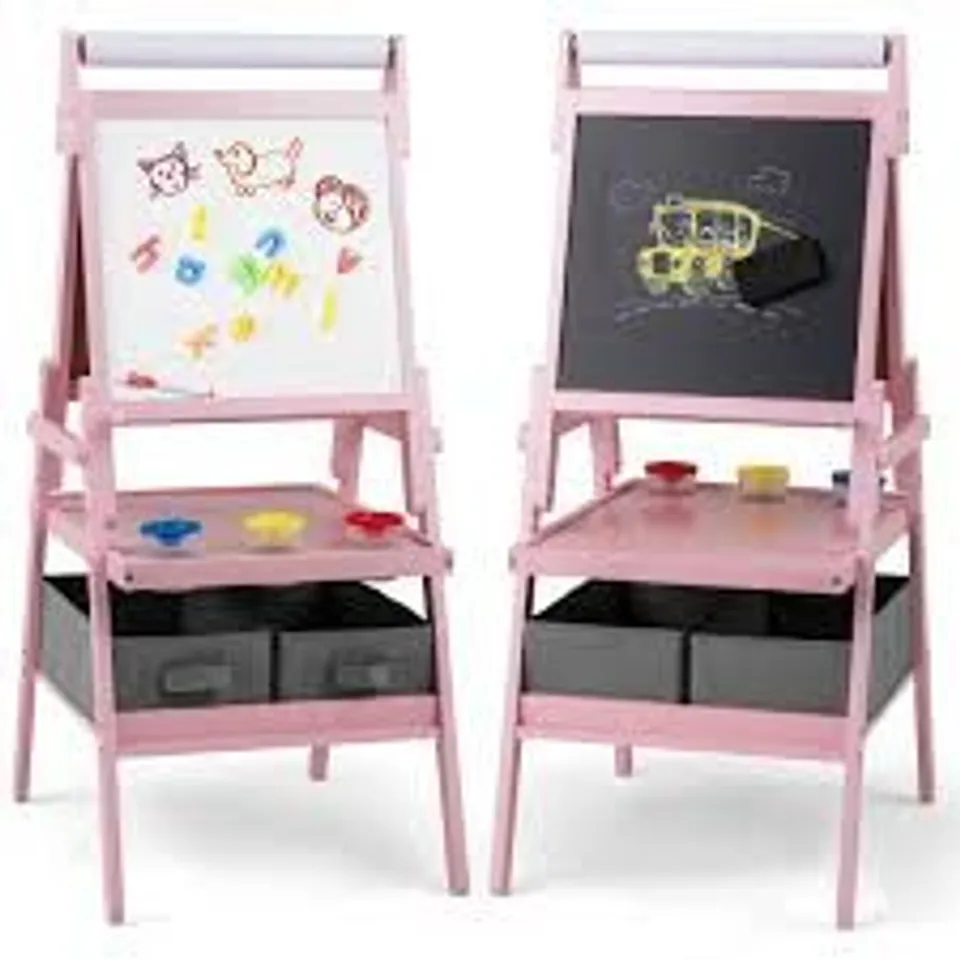 BOXED KIDS BLACKBOARDS & EASELS COSTWAY KIDS FLOOR MAGNETIC BOARD