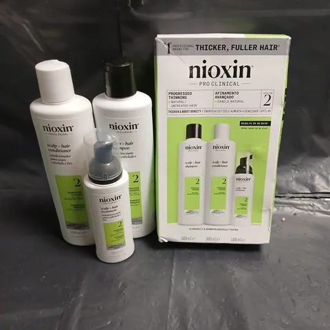 NIOXIN PRO CLINICAL SCALP & HAIR TREATMENT SYSTEM – SHAMPOO, CONDITIONER & TREATMENT