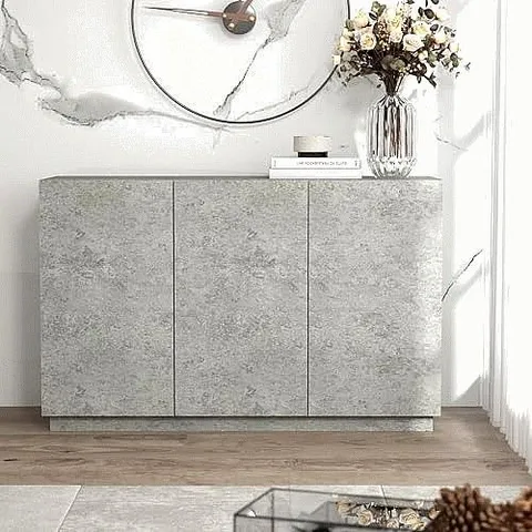 BRAND NEW BOXED GFW PARKHAM 3 DOOR SIDEBOARD - GREY (1 BOX)