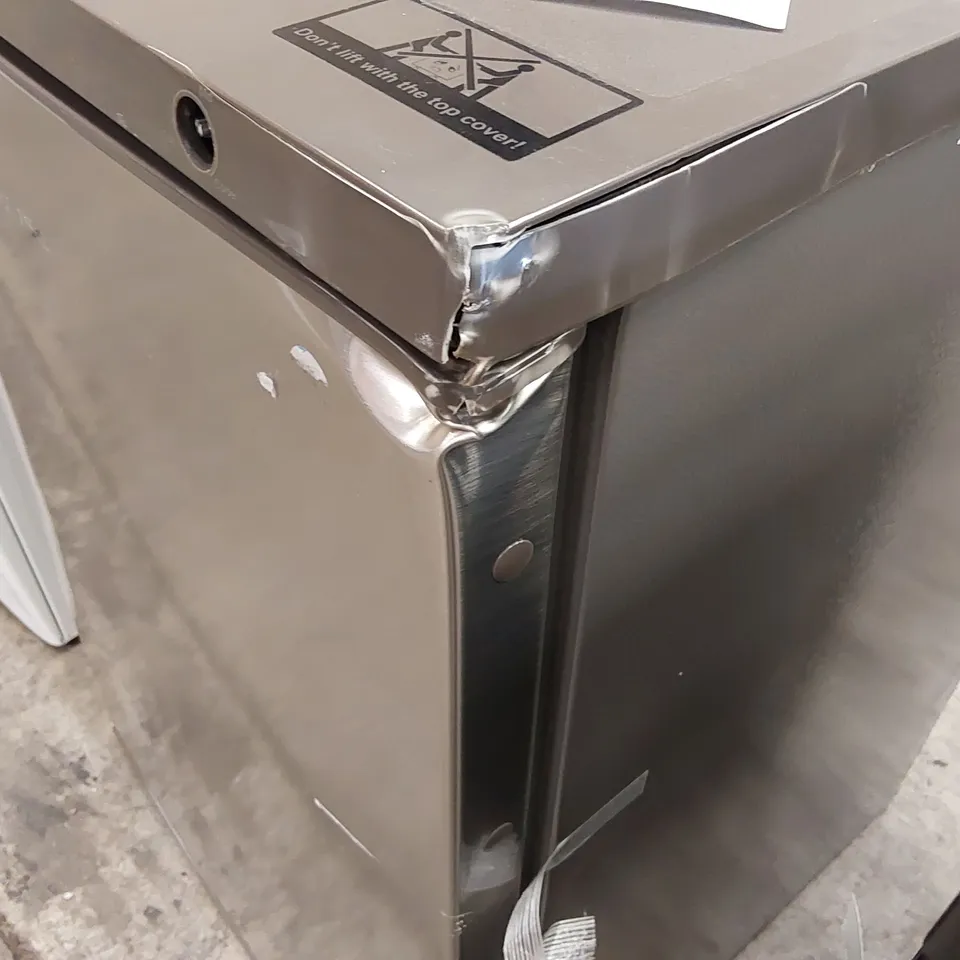 HISENSE FV105D4BC21 UNDER COUNTER FREEZER - STAINLESS STEEL 